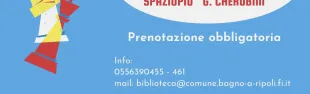 Locandina scacchi in Biblioteca 2025
