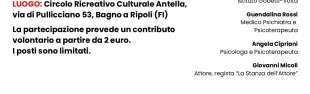 Locandina Progetto SOS Panico 2025