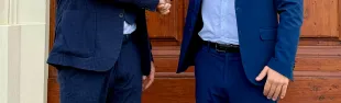 Immagine comandante Gensini e sindaco Pignotti