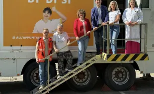 Immagine visita Unità mobile Ispro 2025