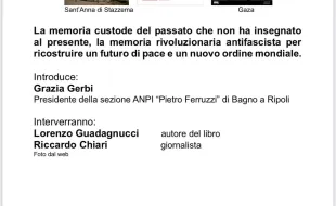 Locandina Iniziativa Anpi 30 gennaio 2026
