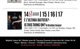 Locandina Cinema Antella maggio 2026