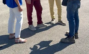 Depaving - Immagine sopralluogo scuola Redi