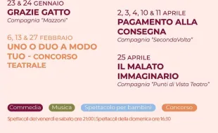 Locandina stagione teatro Ponte a Ema 2026