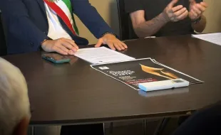 Il sindaco accoglie l'arte - Piero Gensini - inaugurazione