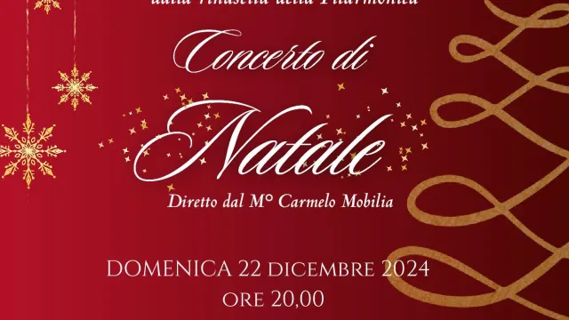 Locandina Concerto Natale Filarmonica Cherubini 2024