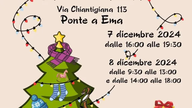 Locandina Mercatino parrocchiale Acli Ponte a Ema 2024