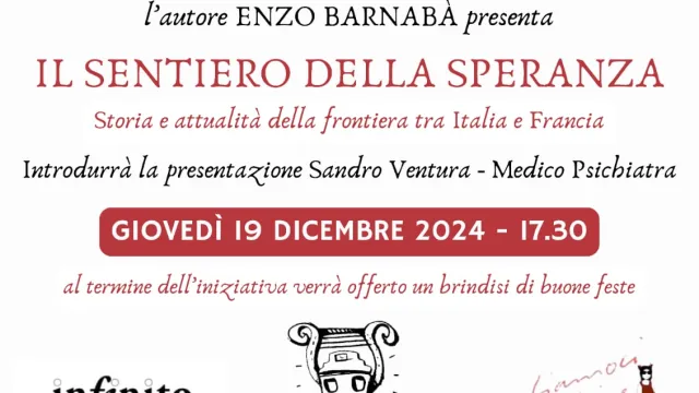 Locandina presentazione libro Il sentiero della speranza