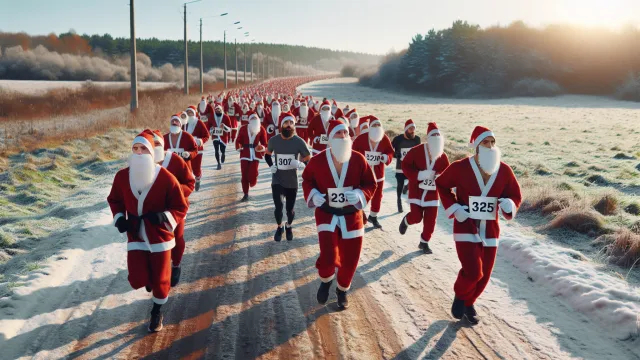 Immagine corsa di Natale del Gruppo Podistico Fratellanza Grassina 