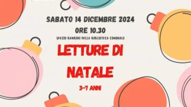 Locandina Letture di Natale in Biblioteca