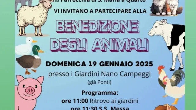 Immagine Locandina Benedizione degli Animali 2025