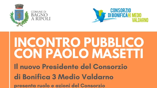 Immagine Locandina Incontro con Masetti Consorzio Bonifica
