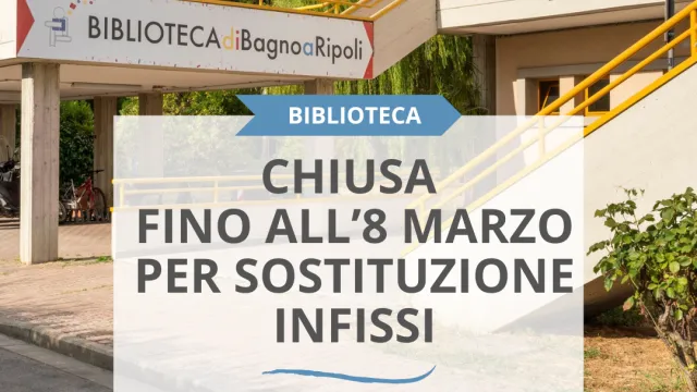 Locandina Chiusura Biblioteca 2025