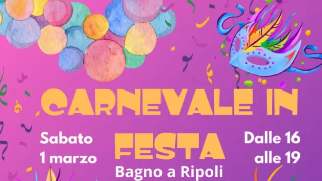 Locandina Festa Carnevale Bagno a Ripoli 2025