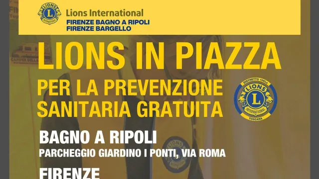 Locandina Lions in Piazza 2025