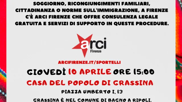 Locandina incontro Sportello migranti