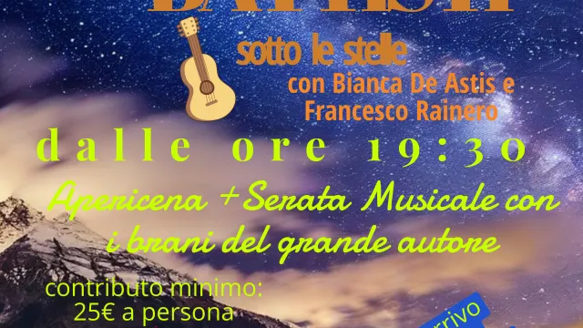 Immagine di locandina Battisti sotto le stelle
