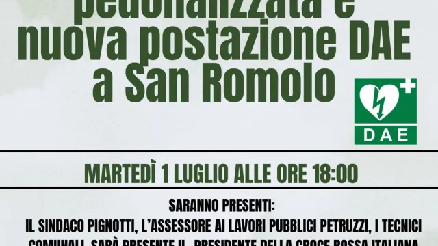 Immagine locandina inaugurazione San Romolo