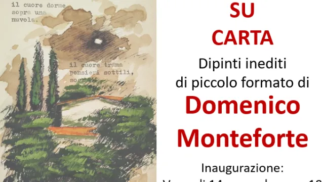 Immagine locandina inaugurazione mostra Monteforte