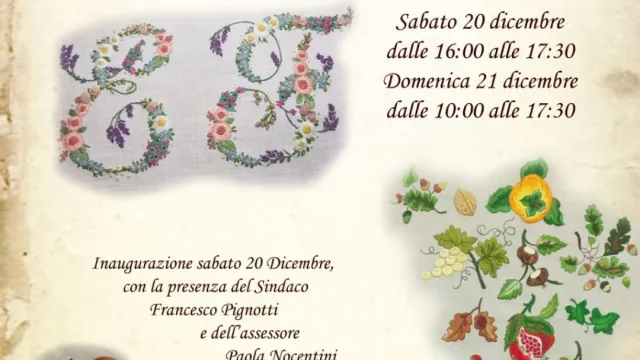 Locandina Mostra di ricamo Balatro 2025