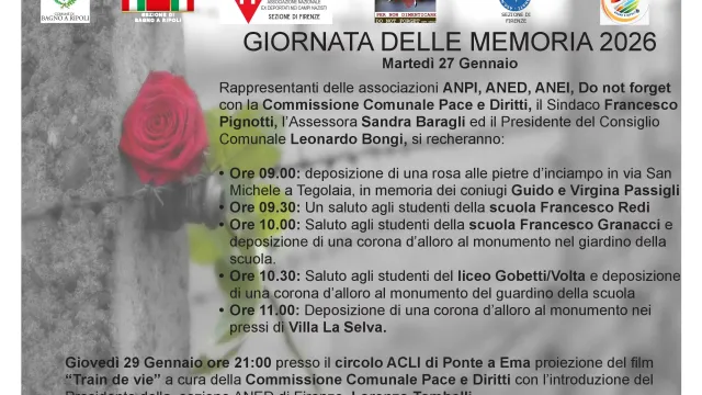 Volantino iniziative Giornata della Memoria 2026