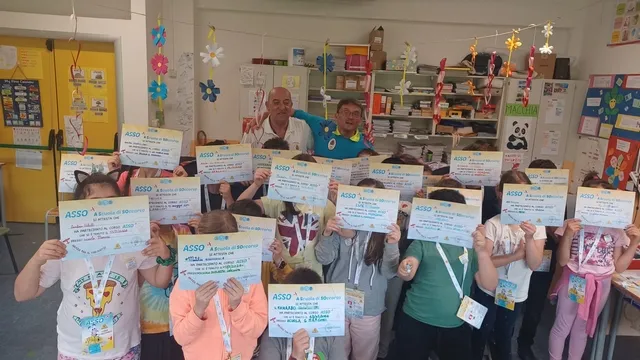 Asso a scuola di soccorso - Immagine da Facebook di Scuola Marconi Grassina