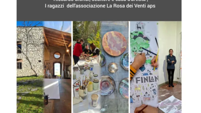 Locandina Case d'artista e Rosa dei venti