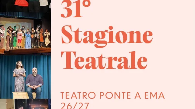 Locandina stagione teatro Ponte a Ema 2026