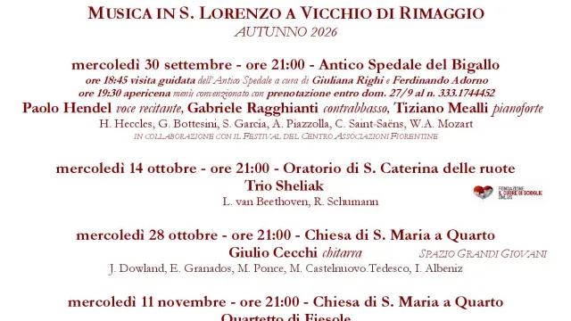 Locandina Amici di vicchio di rimaggio 2026