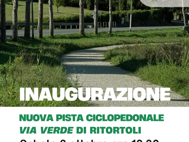 Locandina inaugurazione Via verde Ritortoli