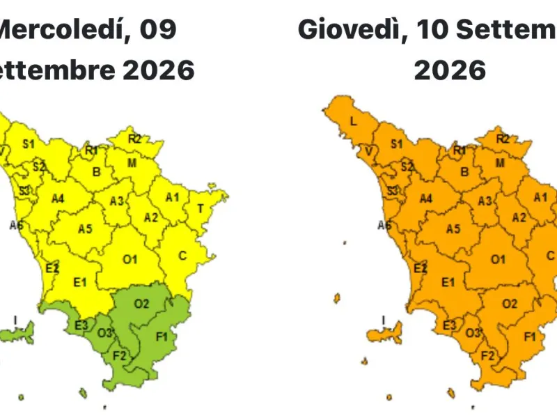 Allerta arancione - 10 settembre 2026